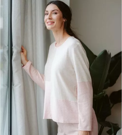 Pyjama femme manches longues Palo