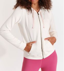 Veste zippée à capuche Resco Bayjoy Creme LOY61
