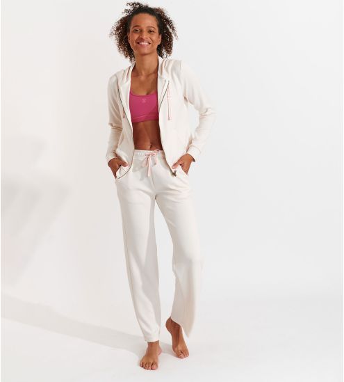 Veste zippée à capuche Resco Bayjoy Creme LOY61