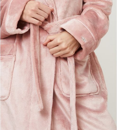 Peignoir pilou femme Eva Rose