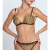 Soutien gorge sans armatures Éclats d'Or Noir Or