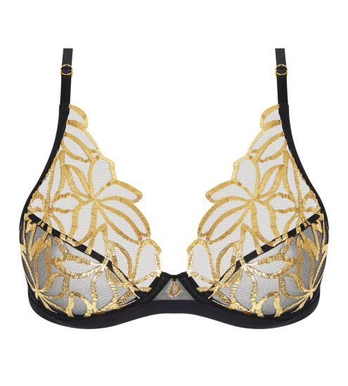 Soutien gorge Glam Éclats d'Or Noir Or