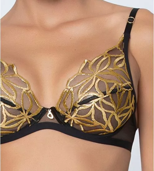 Soutien gorge Glam Éclats d'Or Noir Or