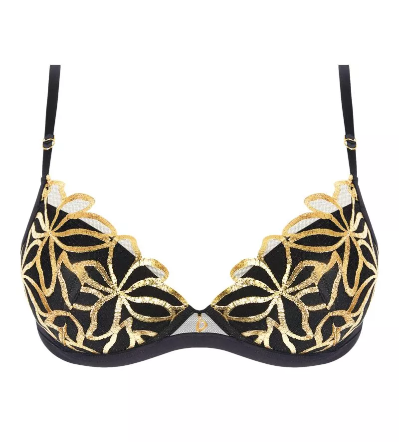 Soutien gorge coques progressives Éclats d'Or Noir Or
