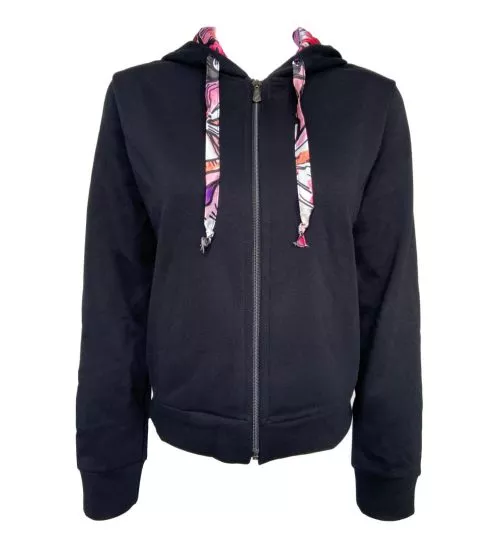 Veste de jogging zippée à capuche Noir