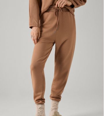 Pantalon de jogging resserré Marron