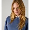 Sweat femme à col rond Bleu