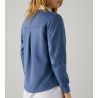 Sweat femme à col rond Bleu