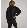 Pull col montant pour femme Noir