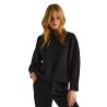Pull col montant pour femme Noir