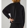 Pull col montant pour femme Noir