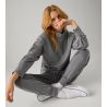 Pull col montant pour femme Gris