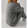 Pull col montant pour femme Gris