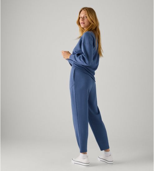 Pantalon à pince bleu