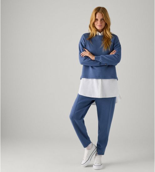 Pantalon à pince bleu