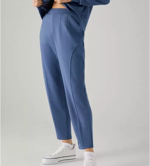 Pantalon à pince bleu