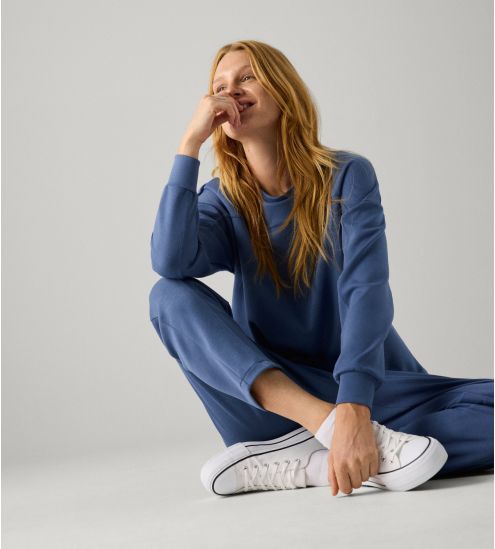 Pantalon à pince bleu