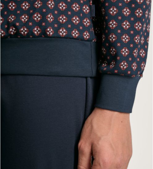 Pyjama homme resserré Relax Comfy 5 Dark Sapphire Bleu