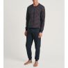 Pyjama homme resserré Relax Comfy 5 Dark Sapphire Bleu