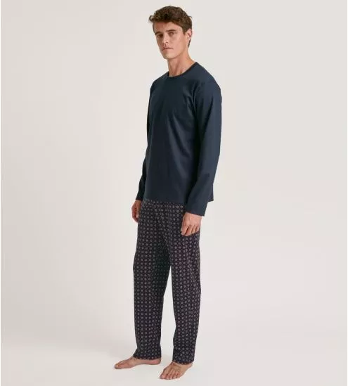 Pyjama coupe droite homme Relax Comfy 5 Dark Sapphire Bleu