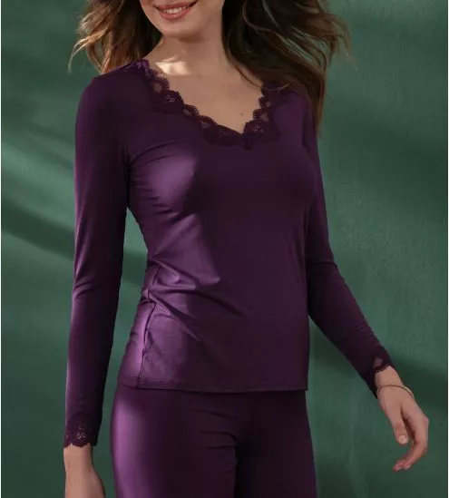T-shirt manches longues Simply Perfect Prune Magic