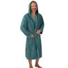Peignoir éponge à capuche pour homme Bleu Ocean