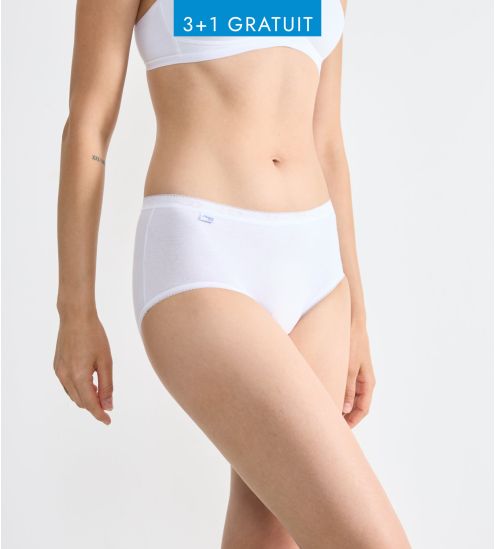 Slip Sloggi Basic+ Midi Blanc