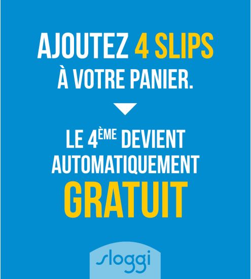 Slip Sloggi Basic+ Midi Blanc