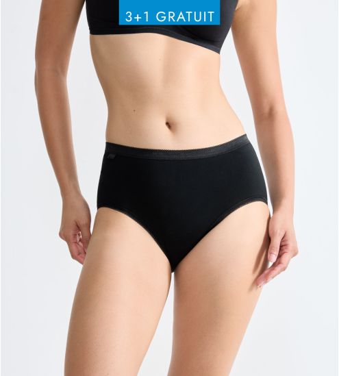 Slip Sloggi Basic+ Midi Noir