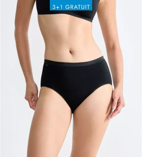 Slip Sloggi Basic+ Midi Noir