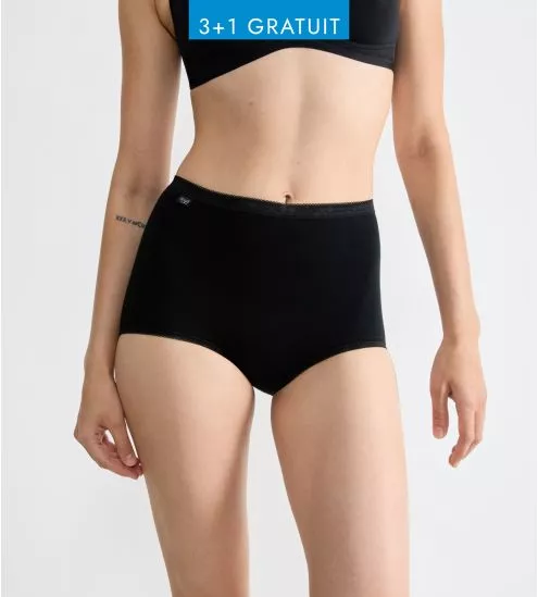 Slip Sloggi Basic+ Maxi Noir