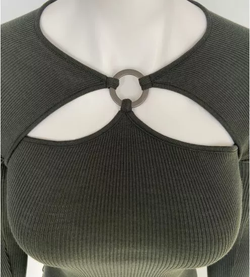 Pull Laine & Soie décolleté anneau Bosco