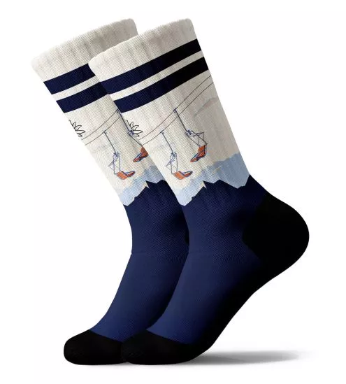 Chaussettes imprimées homme LONGEDENWEISS