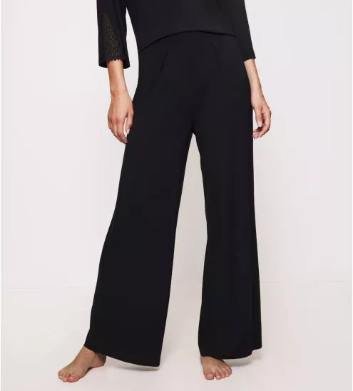 Pantalon large a pinces Aura Spotlight Noir