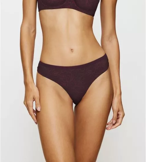 Slip brésilien Amourette Charm Deep Burgundy