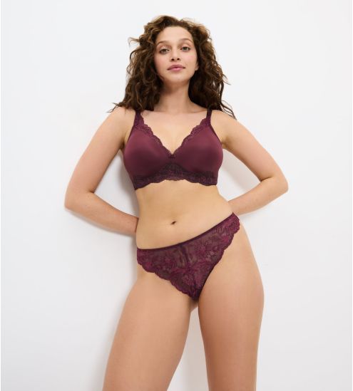Soutien gorge sans armatures Amourette Charm Deep Burgundy