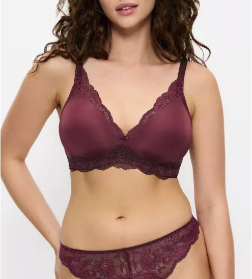 Soutien gorge sans armatures Amourette Charm Deep Burgundy