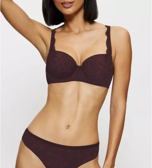 Soutien gorge corbeille Amourette Charm Deep Burgundy