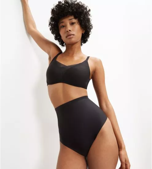 String taille haute Shape Smart Noir