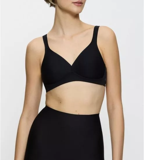 Soutien gorge sans armatures Modern Soft Cotton Noir