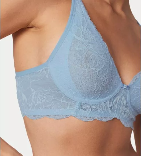 Soutien-gorge triangle sans armatures Amourette Charm Blue