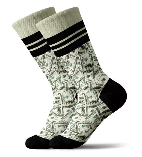 Chaussettes imprimées homme LONGCASHHH