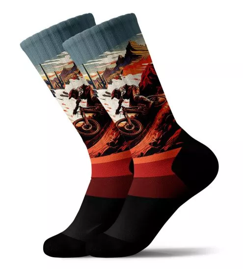 Longfaster Men Printed Socks