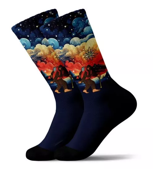 Chaussettes imprimées homme LONGYETINOU