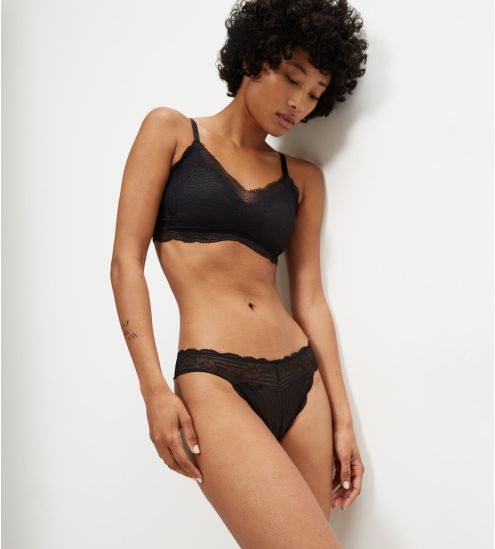 Slip Brésilien Lift Smart Highleg Noir