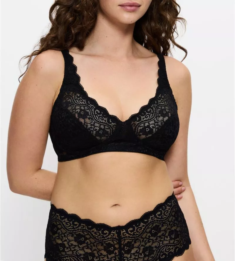 Soutien gorge sans armatures Amourette Noir