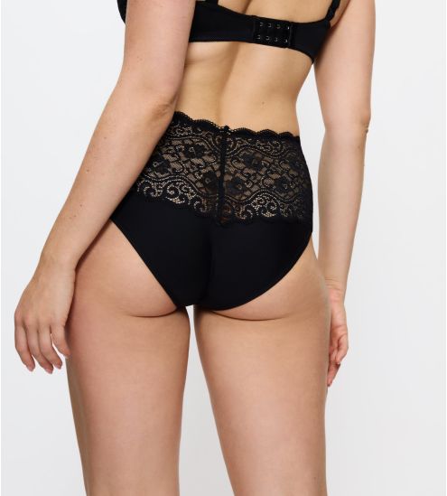 Maxi Slips Black Amourette
