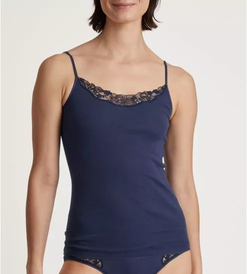 Top à bretelles Cotton Desire Peacoat Blue