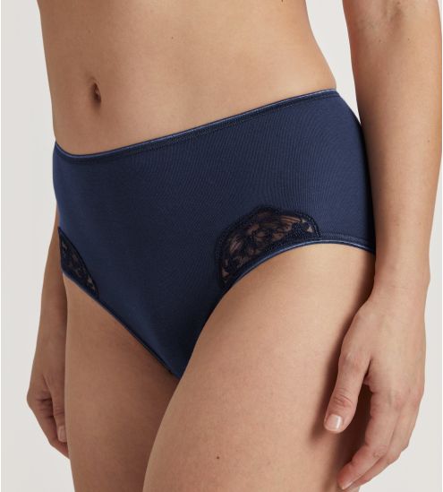 Slip maxi en dentelle Cotton Desire Peacoat Blue