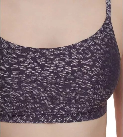 Brassière SoftStretch à bretelles fines Imprimé Encre Scintillant